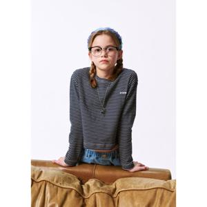 [블루테일]크롭 네이비 스트라이프 티셔츠AZA4TS08NV