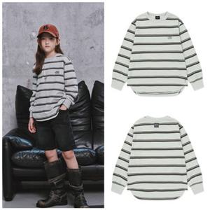 [블루테일]HP AZH1TS04MT 민트 스트라이프 긴팔 티셔츠PG