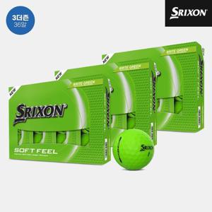 [3더즌 36알]던롭코리아 정품 스릭슨 소프트 필 14 브라이트 골프볼[남여공용][그린][2피스]
