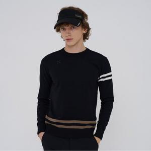 [JDX] 남성 라운드 풀오버 스웨터(X1SPU3330BK)