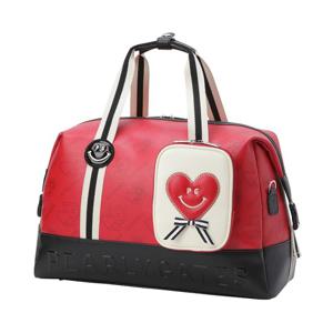 파리게이츠 (521E3BB201) 여성 스마일 로고 패턴 보스턴백 & 미니 파우치