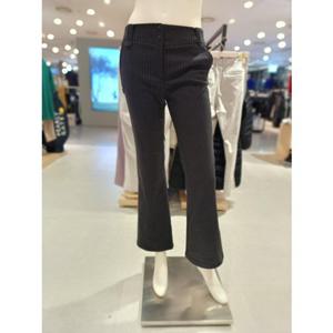 [파리게이츠] 25FW겨울 여성 스트라이프 부츠컷 팬츠 (521E4PT302BK)