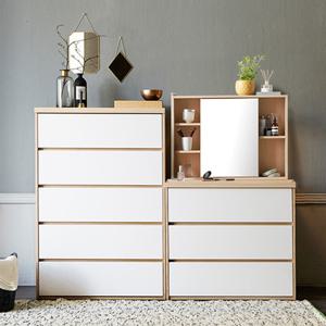 마리메종 글로시 서랍장 830 5단+830 3단+슬라이딩거울 화장대_착불