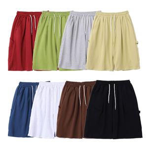 남자 베이직 코튼 하프 카펜터 팬츠 DS-PTH-Q140-밤색