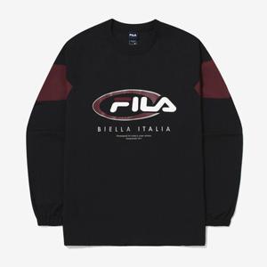 [휠라]휠라 컬러블럭 스포츠 맨투맨 FS2POG3105X BLK 긴팔티