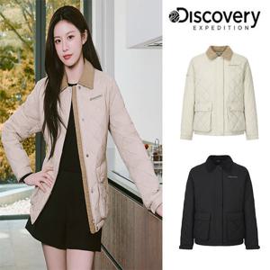 디스커버리 25FW 신상/여성/고윤정착장/코듀로이/세미오버핏/캐주얼/데일리/퀼팅 사파리 워크 자켓 DWPD36056