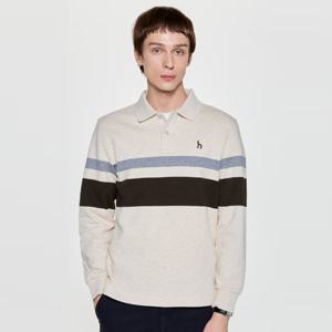 헤지스  25FW  남성 컬러블럭 캐주얼 폴로 셔츠 HZTS5D532I2