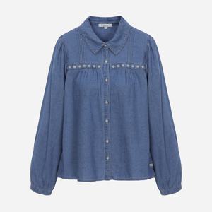 [써스데이아일랜드]자수 데님 블라우스 T256MBL167W
