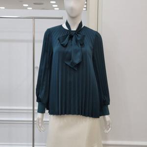 [미니멈]플리츠 타이 블라우스 (MXDAWB1250 DN)_IC