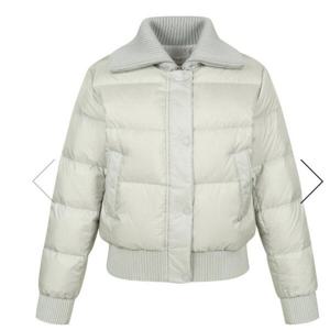 [핑]여성  니트카라 구스다운 점퍼  121D4JP384_GY_YS