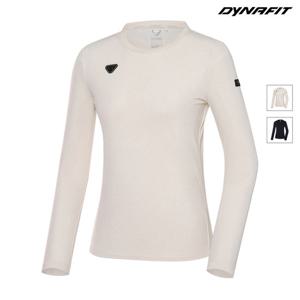 [다이나핏] (택가 99,000원) 크림 여성 CARBON-TECH (카본테크) 긴팔티 YWU23221W6