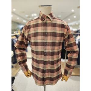 닥스셔츠 (양말증정) DLW1SHCL183-P1 25년 FW 노케어 체크 기모남방