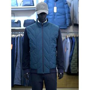 팜스프링스 세이브존03 팜스프링스 남성 골프 겨울 소매 니트 배색 패딩 점퍼 ASWPM234551GA