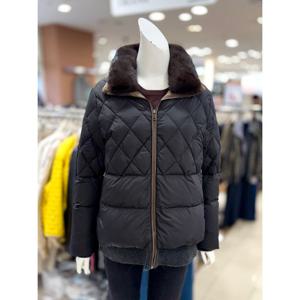 [트리아나]밍크퍼 카라 구스 패딩 점퍼 TK4FA17