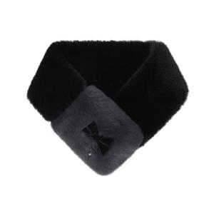 [마스터바니에디션] (421E4AC208)여성 바니 심볼 리본 투톤 퍼 넥워머