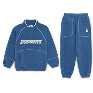 MLB 키즈 아웃도어 베이직 폴라플리스 맨투맨세트(7AS2B0356-07BLD)