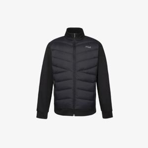 M 휠라패딩 KQC FS2DJG4203M-BLK 가슴 패널 패딩 트레이닝 자켓