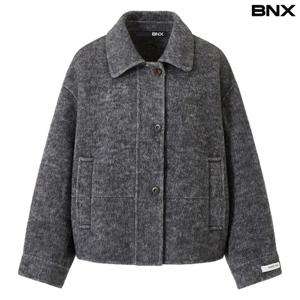[BNX] 핸드메이드 카라 울 블렌드 하프 코트 (BX4CT002L0)