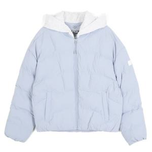 휠라패딩 KQC FS2JKG4154F-TNB 여성 디테쳐블 후드 패딩 자켓