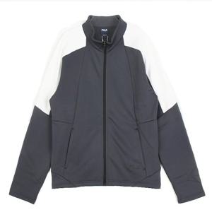 휠라후드집업 KQC FS2FTG4201U-CGY 기모 컬러블럭 트레이닝 자켓