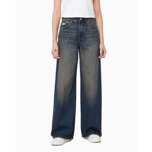 [캘빈클라인 진]여성 CK 와이드 레그핏 다크블루 청바지 47E624G (47E624G-01C)
