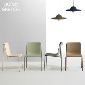 [리빙스케치] 레이브 PP 체어 식탁의자[착불]다이닝 인테이어 카페 업소용 플라스틱 의자