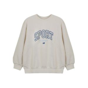 M 뉴발란스키즈긴팔티 PQC NK9CFB412U-39 ESSENTIAL 베이직 로고 기모 스웨트 셔츠