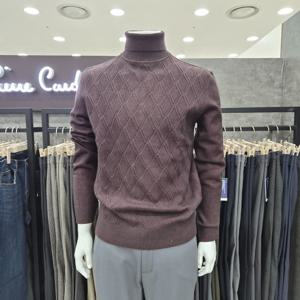 [피에르가르뎅]변형 아가일조직 롱폴라PKR4302-78