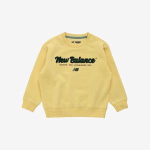 뉴발란스키즈긴팔티 HQK NK9CE4101U-30 ESSENTIAL 기모 레터로고 스웨트 셔츠