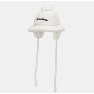 [테일러메이드] 2025 F W 여성 퍼방울 플리스 햇 TWHHE8624-101 화이트