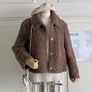 [샵앤][샵앤] 여성 스탠 카라넥 뽀글이 방한 퍼 자켓 DGB-WJP-50