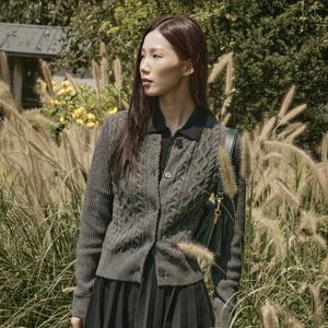 [라코스테공식] 여성 케이블 크롭 가디건 AF789E-55N 050