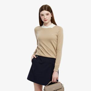 [라코스테공식] 여성 배색 카라 스웨터 AF814E-55N 02S