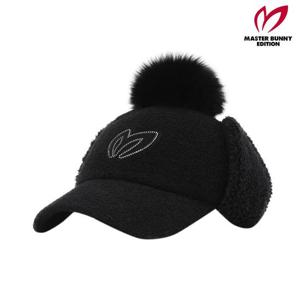 마스터바니  (421E4CP206) 여성 폼폼이 이어워머 테리 볼캡