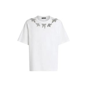 돌체앤가바나 크리스털 장식 티셔츠 G8PN9ZG7PGS