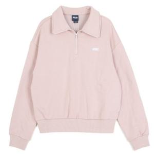 휠라긴팔티 KQC FS2POG4151F-DTP 여성기모 베이직 반집업 맨투맨