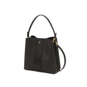 [헤지스]헤지스 블랙 이니셜로고 가죽 토트백 WIBA4F133BK