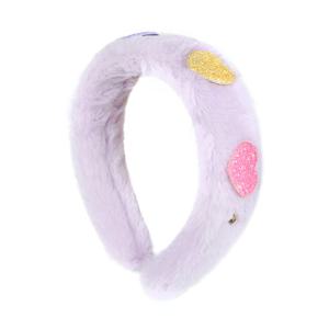 프렌치캣 연보라 퍼 하트 헤어밴드 Q55DG5161