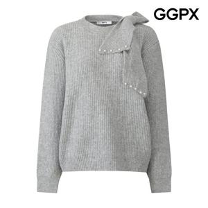 [지지피엑스]진주 리본넥 하찌 니트 GPBKP015F