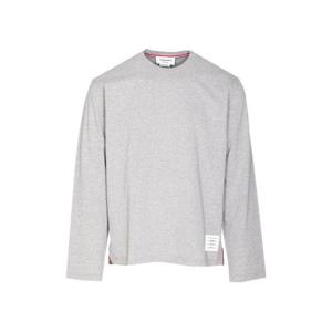 톰브라운 스트라이프 디테일 코튼 스웨터 MJS289A00042055