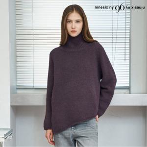 [나인식스뉴욕]데일리 하이넥 언발란스 니트 (NP4KT051L0)