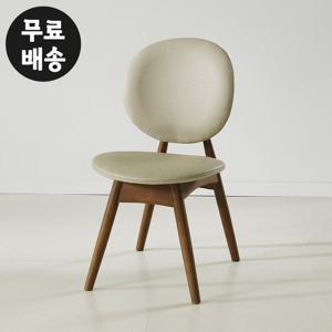 글렌 고무나무 원목 의자 가죽 식탁 나무 베이지