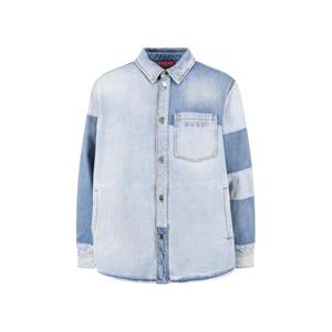 구찌 체스트 포켓 패치워크 데님 데님 셔츠  828143 XDDBD 4649