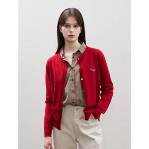 [비엔엑스]컬러버튼 도그 자수 가디건 (BX3CD026L0)