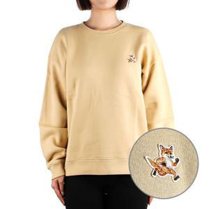 [메종키츠네] 24SS (MW00309KM0307 MALTSHAKE) 여성 스피디 폭스 맨투맨