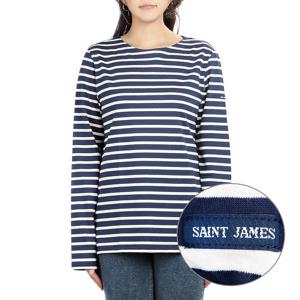 [세인트제임스] (9858 51) 남녀공용 밍콰이어 모던 긴팔 티셔츠