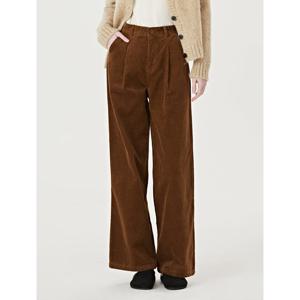 [나인식스뉴욕]핀턱 코듀로이 와이드 롱 팬츠 (NP4TA010L0)