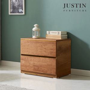 [저스틴퍼니처]워든 월넛 러버우드 원목 2단 서랍장(600)