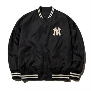 MLB자켓 JQT 3AJPV0434-50BKS 나일론 베이직 홑겹 바시티자켓 NY (Black)