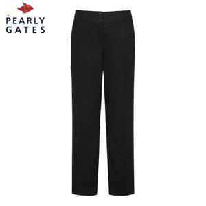 [파리게이츠] 여성 스마일 패치 투 버튼 기모 팬츠